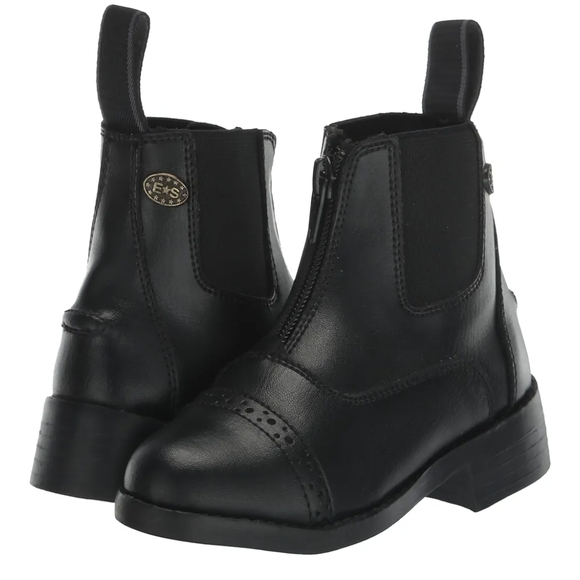 EquiStar Black Leather Ankle Boots - Picture 2 of 15